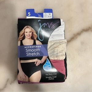 2/$30 💥🆕 Just My Size Microfiber Smooth Stretch Briefs | Size 14 | 6454